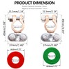 Tnisesm 1Pair Battery Terminal Set with Anti-Corrosion Washers, Positive Negative