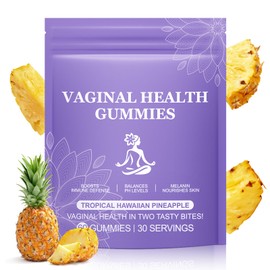 Gomitas probióticas vaginales para mujeres, equilibrio del pH femenino, flora vaginal saludable y olor vaginal, suplemento para la salud vaginal,...  