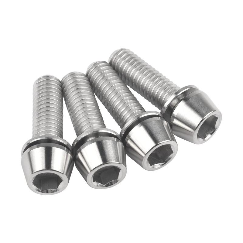 Wanyifa Titanium Ti M6 x 20mm Hex Socket Screws with