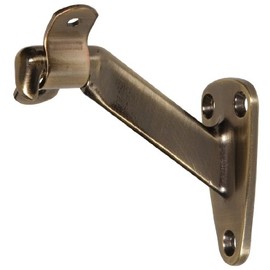 Hillman Hardware Essentials Heavy Duty Handrail Bracket Antique Brass 851538