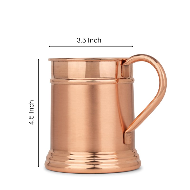 JYPR Large 18 oz, Moscow Mule Copper Mug | Solid