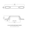 Brainerd P50122V-AB-C7 3-Inch Decorative Spoon Foot Cabinet Hardware Handle Pull