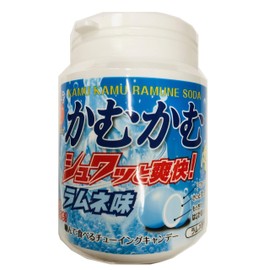 かむかむシュワッと爽快! ラムネ味(ボトル) 120g ×3個 キャンディ