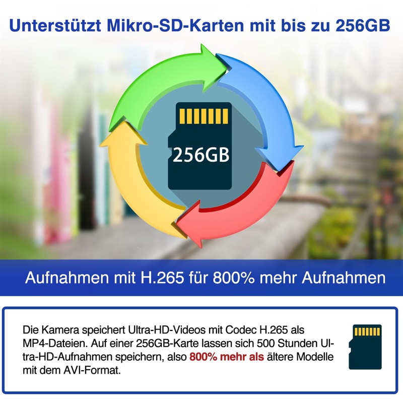 4K Camera Ultra HD, Small Indoor Camera, High Image Quality,