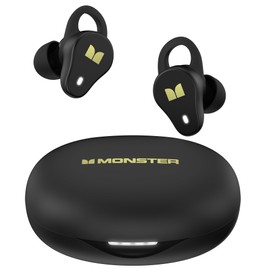 Monster N-Lite 210 Wireless Earbuds, Bluetooth 5.4 in-Ear Stereo Headphones, Built-in Mic for Crystal Clear Call, 32H Playtime, Type-C Charging, Waterproof in-Ear Ear Buds Earphones for Sports
