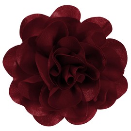 Large Rose Flower Brooches and Pins for Women | Rose Flower Hair Clips for Women, Lapel Pins for Women | Brooch for Women Dresses | Hat Pins for Women, Flower Hair, Pin for Clothes, Burgundy 6.3 Inches
