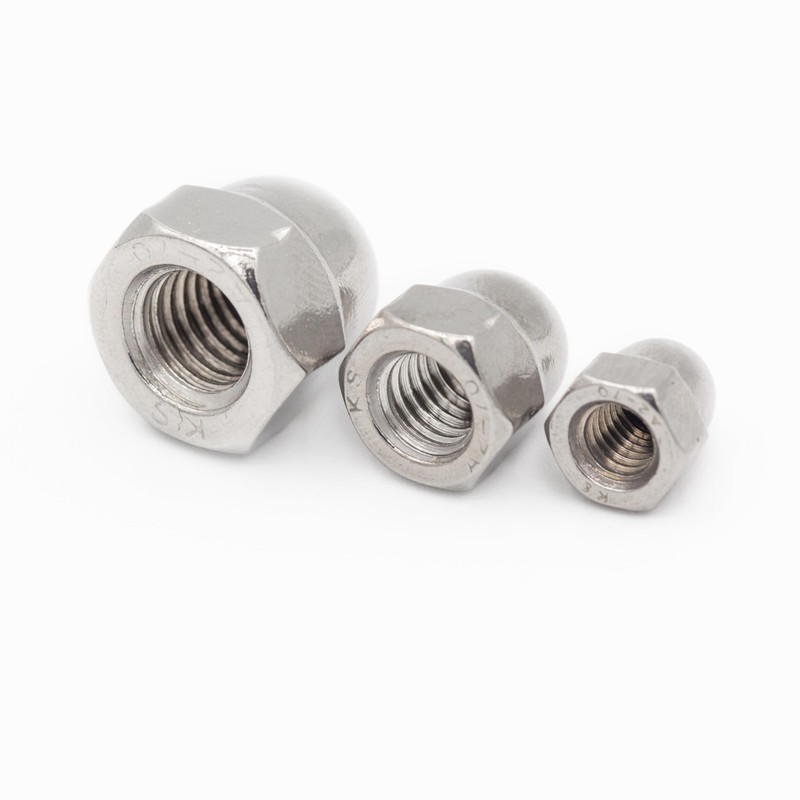 Acorn Nuts M20 DIN 1587 High Shape, Stainless Steel A2