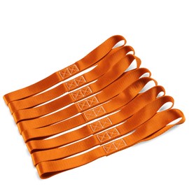 Marchfa Tie Down Straps Sub Belts Soft Loops Bike Loading/Fixing/Tie-Down Transportation 11.6" 4 Pieces, Orange