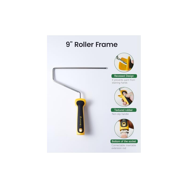 VOOMEY Spiked Roller for Self Leveling Concrete, 9 Inch Epoxy