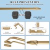 Mayrhyme Double Curtain Rods, Wrap Around Curtain Rod for Windows,