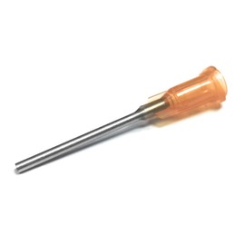 SANANTS 15GA Luer Lock Dispensing Needle, 1 Inch Stainless Steel Blunt Tip, 50 PCS, Amber