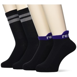 Lenoma Paris Men's Casual Socks, 7 Pieces, Black, US Men's Size 7 - 9 (25 - 27 cm), black (black 19-3911tcx), 26.0 cm