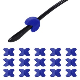 PATIKIL 15Pair Silicone Eyeglasses Retainer, Anti-slip Glasses Ear Hook Soft Elastic Silicone Eyeglass Ear Grips Holder for Sunglasses Sport Study, Dark Blue
