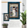 Breeze Decor H114164 Happy Holidays Snowman Vertical House Flag, 28"