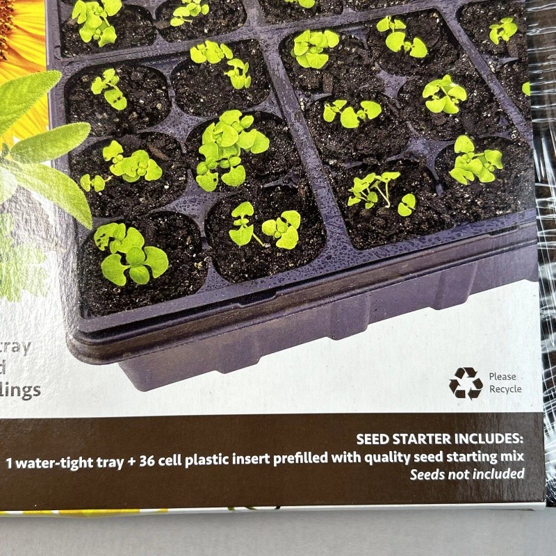 American Seed Seed Starting Tray 36 Cell Reusable Prefilled With
