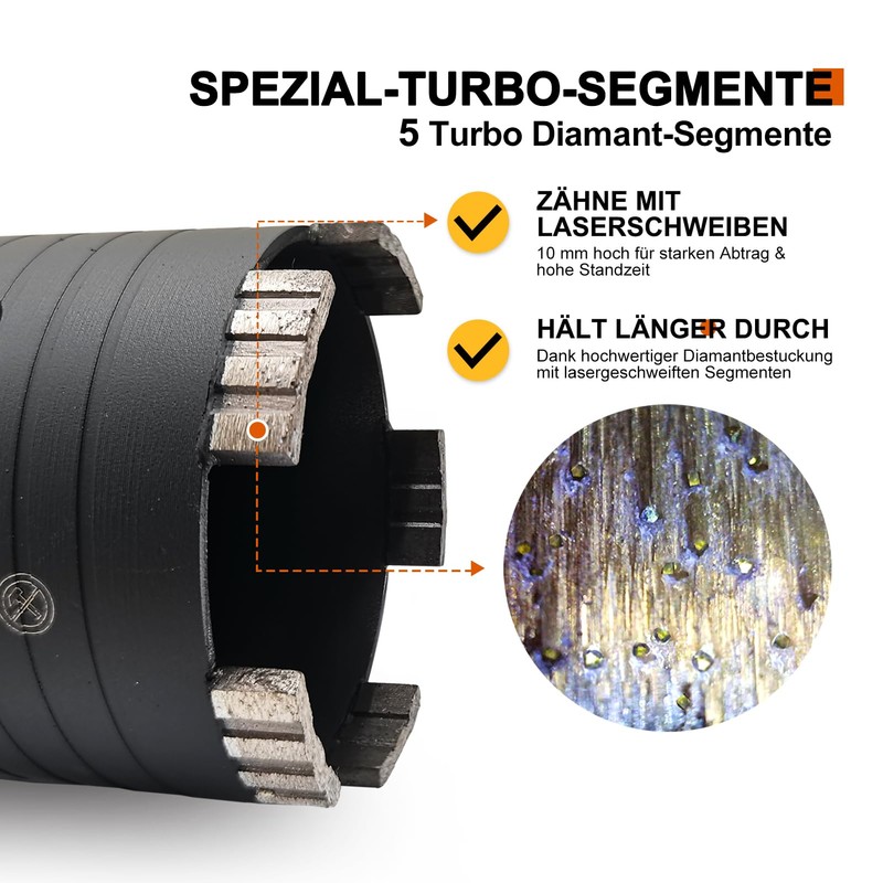 GVHAKG Diamond Drill Bit, Socket Countersink Core Drill Bit, Set