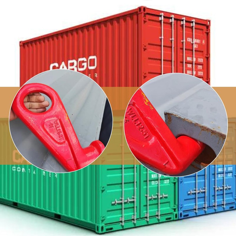 CHENNTAI Shipping Container Container Lifting Hooks, 12.5T Working Load Limit