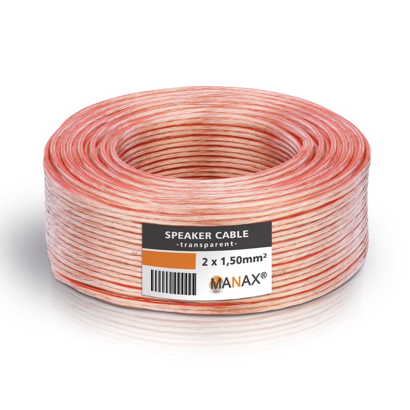 Manax Loudspeaker Cable 2 x 1.50 mm² CCA (Speaker Cable/Audio
