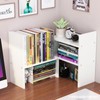 GKYMYZ Desk Organizers and Storage,Adjustable and Expandable Desktop Bookshelf, Multifunctional