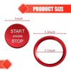 2 PCS Car Button Starter Cover, Ignition Ring Cover Interior