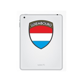 2 x 10cm/100mm Luxembourg Flag Design Vinyl Stickers Travel Luggage #10637