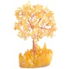 MASGEMES MASGEMES Natural Citrine Gemstone Crystal Tree of Life,Yellow Titanium