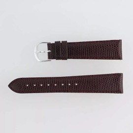 EZ-Change Bordeaux Leather Watch BandLizard Padded 20mm Long Ladies 26509202 2-Strap