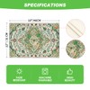 Artoid Mode Boho Placemats Set of 4, Daily Green Floral