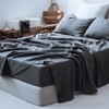Simple&Opulence 100% Linen Sheets Full Size Set, 4 Pcs Natural