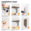 Folding Console Heavy Duty 300 mm, Pack of 2 Stainless