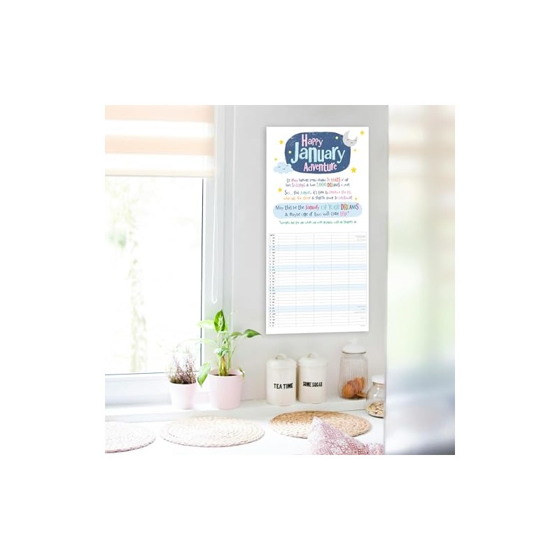 2025 The Bright Side Square Family Planner Organiser Wall Calendar
