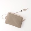 NSL-2706 Slip-on Noir Key Pouch Light Blue Genuine Leather Card