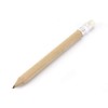 noTrash2003 Natural Mini Pencil Short with Eraser Half Pencil Half