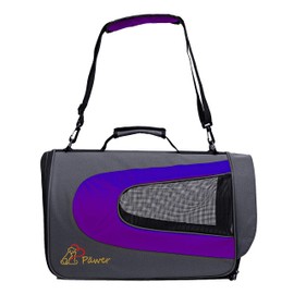 Pawer 18” x 11”x 11” Soft-Sided Foldable Airline Approved Pet Carrier for Cat, Puppy and Small Dog, Washable 600D Oxford Fabric, with Handle and Strap for Carry, Multiple Colors Available