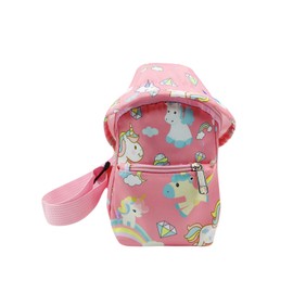 JUMISEE Cute Unicorn Dinosaur Crossbody Chest Bag Cartoon Sling Shoulder Bag for Travelling Hiking