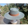 Unbranded NWT Unisex Festival Hat 100% Wool Gray Harrison Gambler