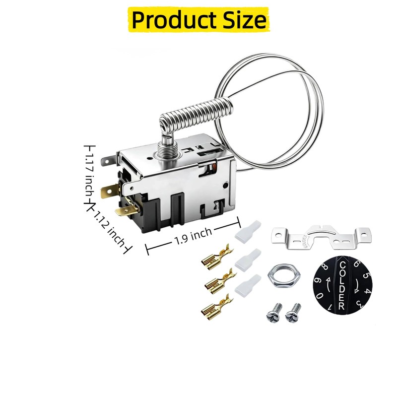 800345 077B1264 Temperature Control Kit Replacement for True Fridge/Freezer