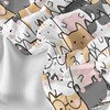 QOOMO Kawaii Kids Sheets Twin Size,Kawaii Cat 16" Deep Pocket