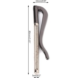 Txuolin Silver Metal Bifold Money Clip Bar Wallet Replace Parts Spring Clamp Cash Holder Wallets, Card Cases and Money Clips