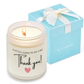 Thank You Gifts for Women, Men, Hostess, Couple, Appreciation Gifts for Teacher Coworker Employee Boss - a Little Candle to Say A Big Thank You, Lavender Scented Candle with Gift Box