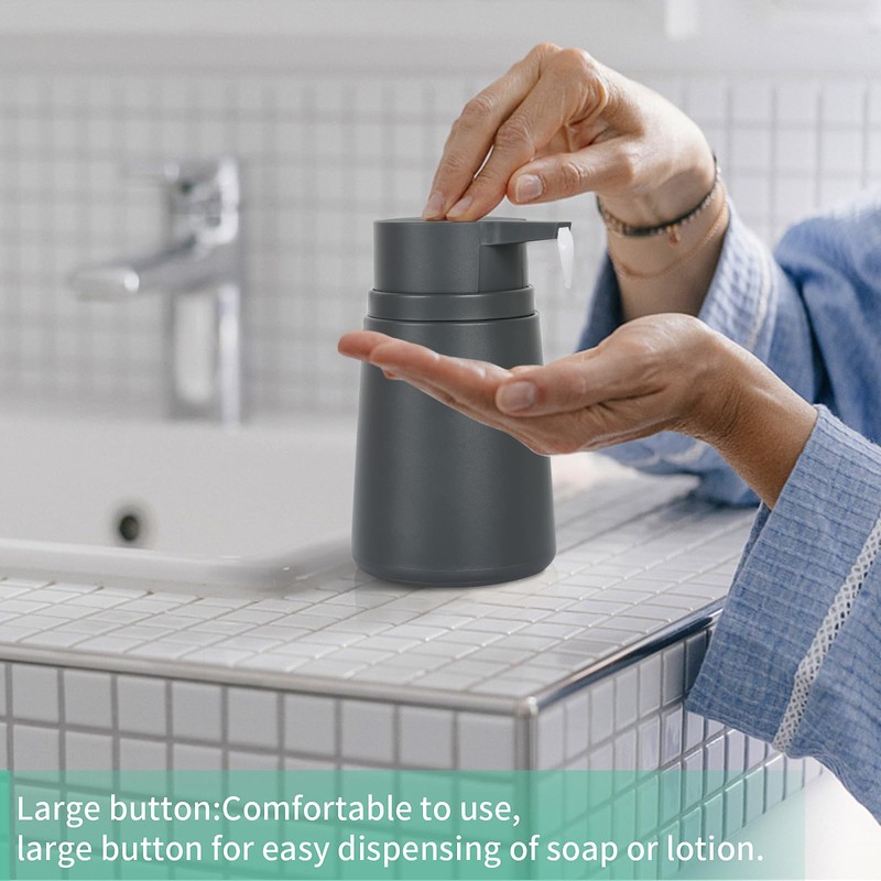 Topsky Soap Dispenser with Plastic Pump, 320ml Liquid Hand Soap