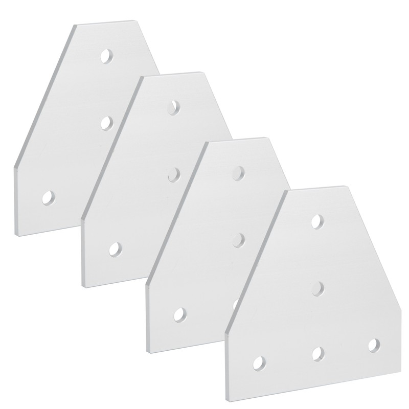 203040 T Shape Joining Plate Aluminium Alloy 5‑Hole Joint Bracket