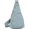 FashionPuzzle - Bolso bandolera de piel sintética ligera y suave,