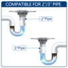 Neodrain 4 in Square Shower Drain Brushed 304 Stainless Steel,