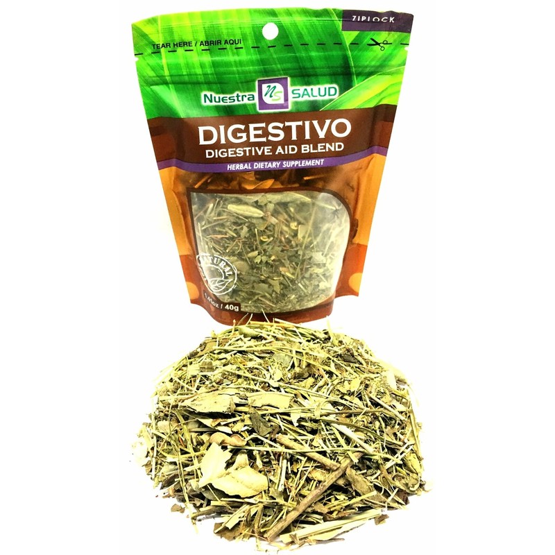 Nuestra Salud Digestive Tea Blend Digestivo Herbal Infusion Tea (90g)