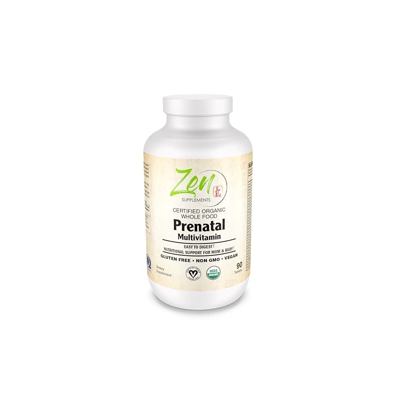 Zen Supplements Whole Food Prenatal Multi-Vitamin - 90 Vegan Capsules