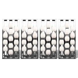 SafBbcue Briquette Tray for Turbo 720-0057 CG3CKW CG4CKW Elite CG3TDN CG5TDN XG3TCN Classic CG3TCN Cutlass Pro Briquette Tray RON30B RON38B RON42B Grills Stainless Steel 4 pcs