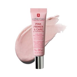 Erborian Pink Primer & Care - Makeup Primer for All Skin Tones - Foundation and Hydration for Smooth and Radiant Skin - Korean Cosmetics with Diospyros Persimmon Extract - 15 ml