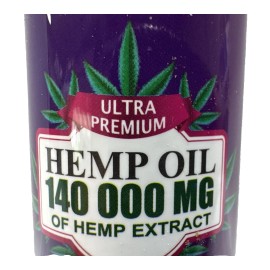 Ultra Premium Himp Oil 140000 MG Omega 3, Vitamin C & E, 1oz.