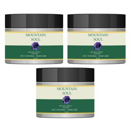Mountain Soul Organic Indigo Powder - 100gm (Pack of 3) | Pure, Natural and USDA Organic for Hair | Indigofera Tinctoria | For Hair Colour & Smooth
